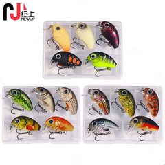 Spinning Lure Micro Rock Soft Plugs 2G 1.5G Cross-border Simulation Mini Rock Fat Fish Baits 5PCS Boxed