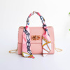 One-shoulder bag, mobile phone, wallet, chain, lock, suitable for import, season 2021, Korean style