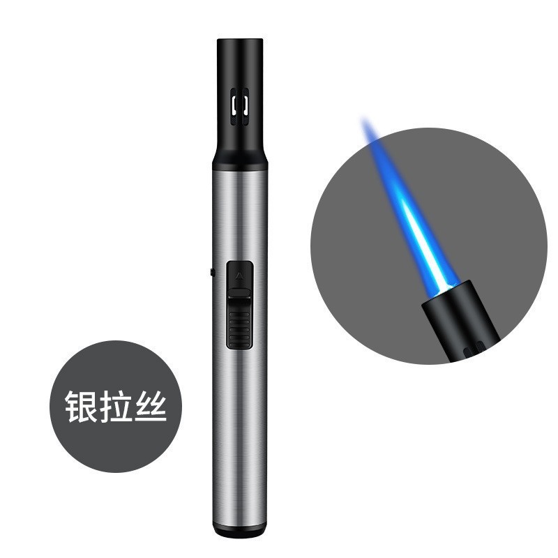 新款HB257蓝焰直冲双火厨房点火器金属外壳抖音货源同款打火机|undefined