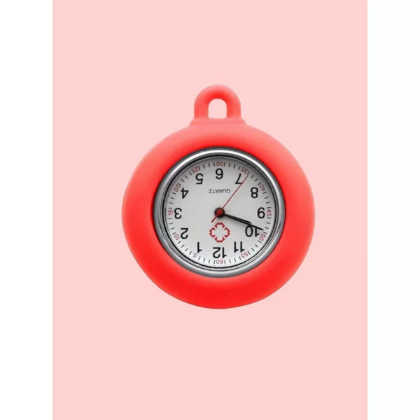 Hot Selling round silicone nurse watch student exam cute hanging watch simple nurse chest pocket watch quartz watch wholesale