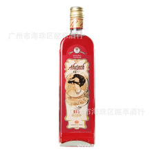 捷克洋酒福卢克红苦艾酒70度高度烈酒配制酒ABSINTH 500ml