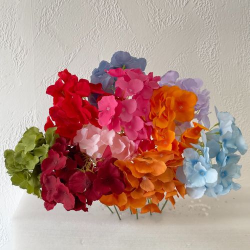 Single artificial hydrangea wedding ceremony hall aisle runner flower hotel stage arch decoration artificial flowers