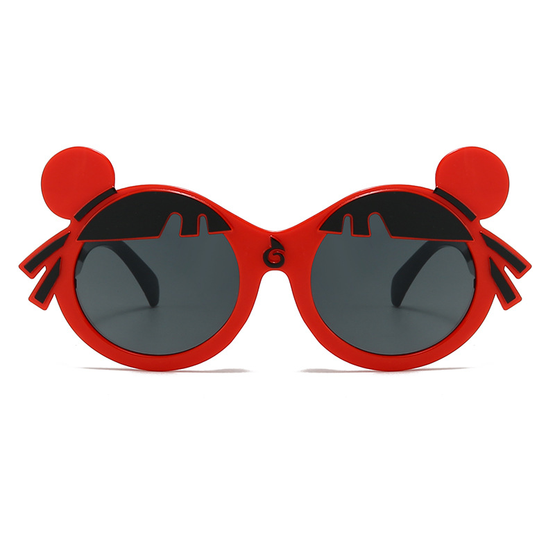 Lentes de Sol Infantiles de Dibujos Animados Marco de PC y Lentes de AC Protección UV400 para Protección Solar y Viajes