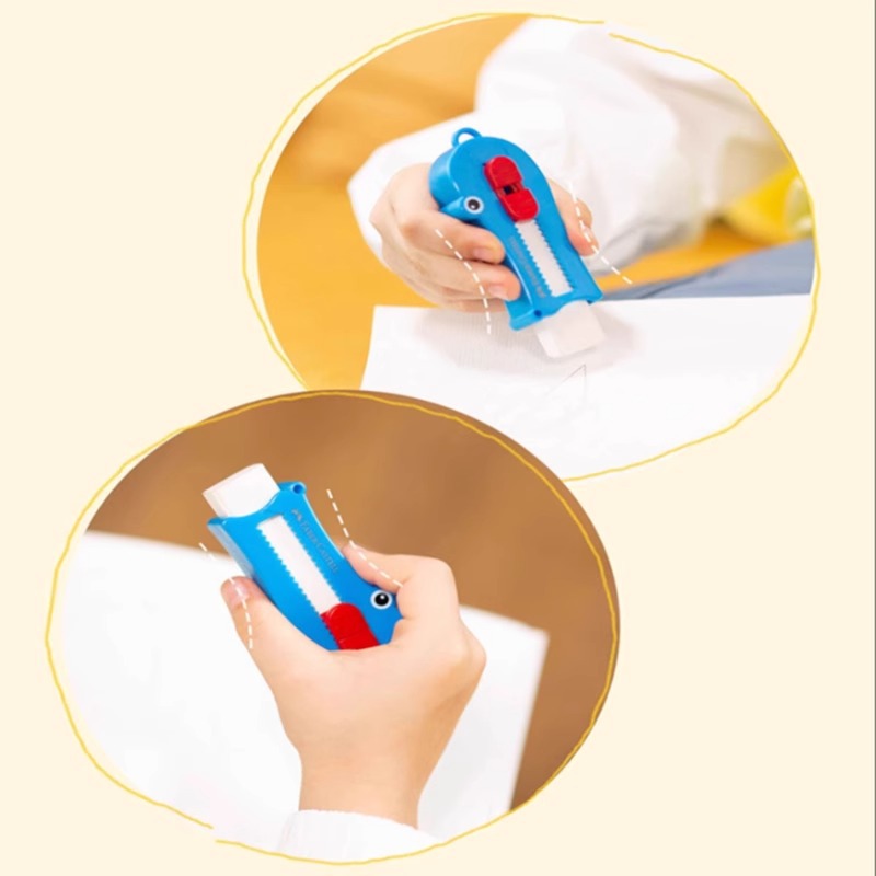 Alemán Faber-Jia borrador para estudiantes especial elefante piel diapositiva Push-Pull creativo de dibujos animados lindo niños cocodrilo