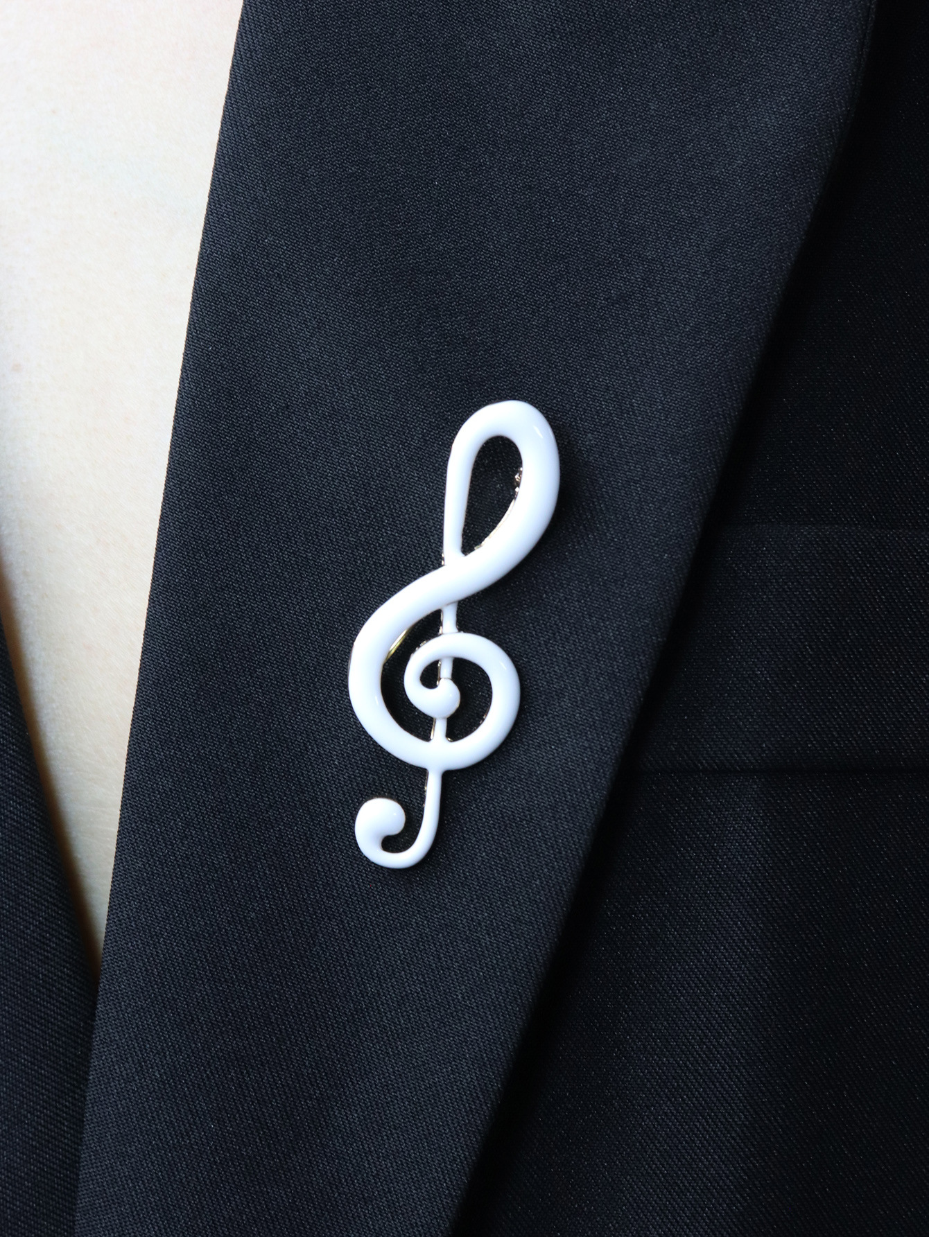 Original Academy Style Multicolor Handmade Enamel Notes Music Student Brooch Corsage Clothing Accessories