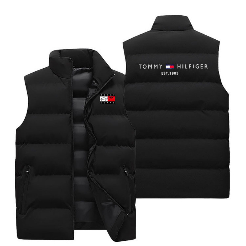 Men's Vest Winter New Fashion Men's Jacket Waistcoat Warm Vest Sleeveless Stand Collar Vest Cotton Clothes