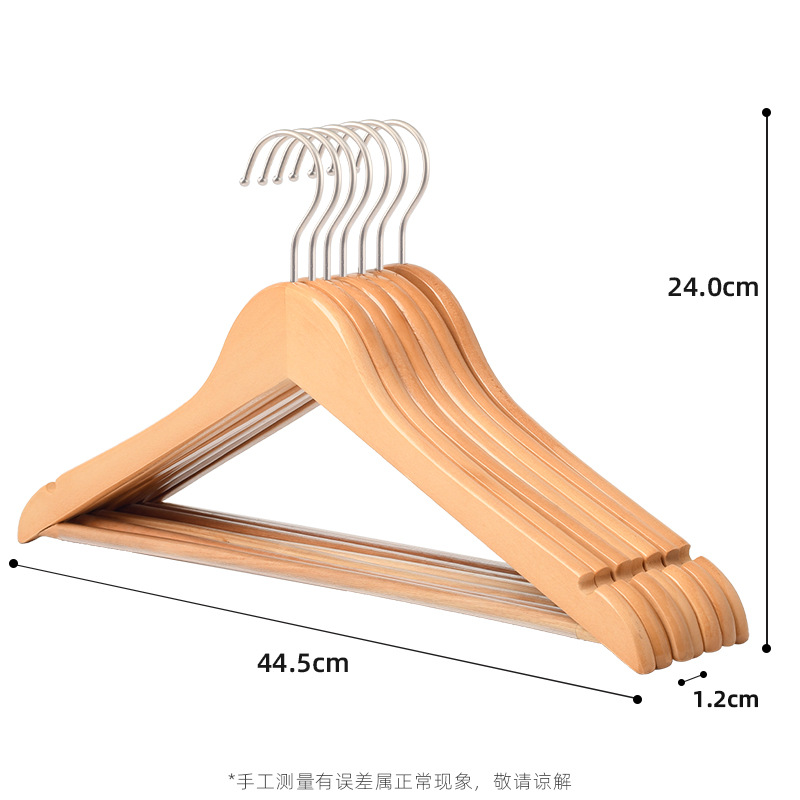 연나무 도색 원형 후크 세트 고무 튜브 목재 색상 44.5cm