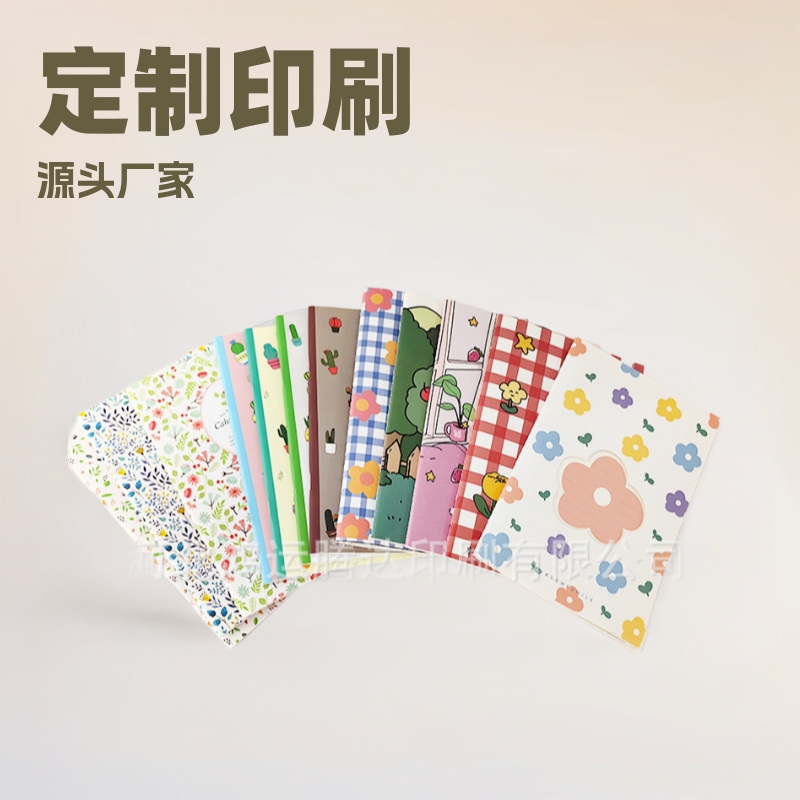 卡通人物软面抄本定 制工厂源头印刷打印学生练习册车线笔记本