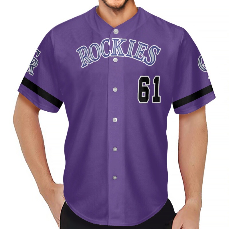 Designed Baseball Uniforms, Men's Cardigans, Sports T-shirts, Sublimation Short-sleeved Baseball Shirts, Men's Cross-border Factory Direct Sales