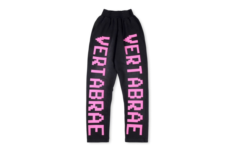 跨境外贸男女明星同款Vertabrae sweatpants镶钻立体字休闲长裤|undefined
