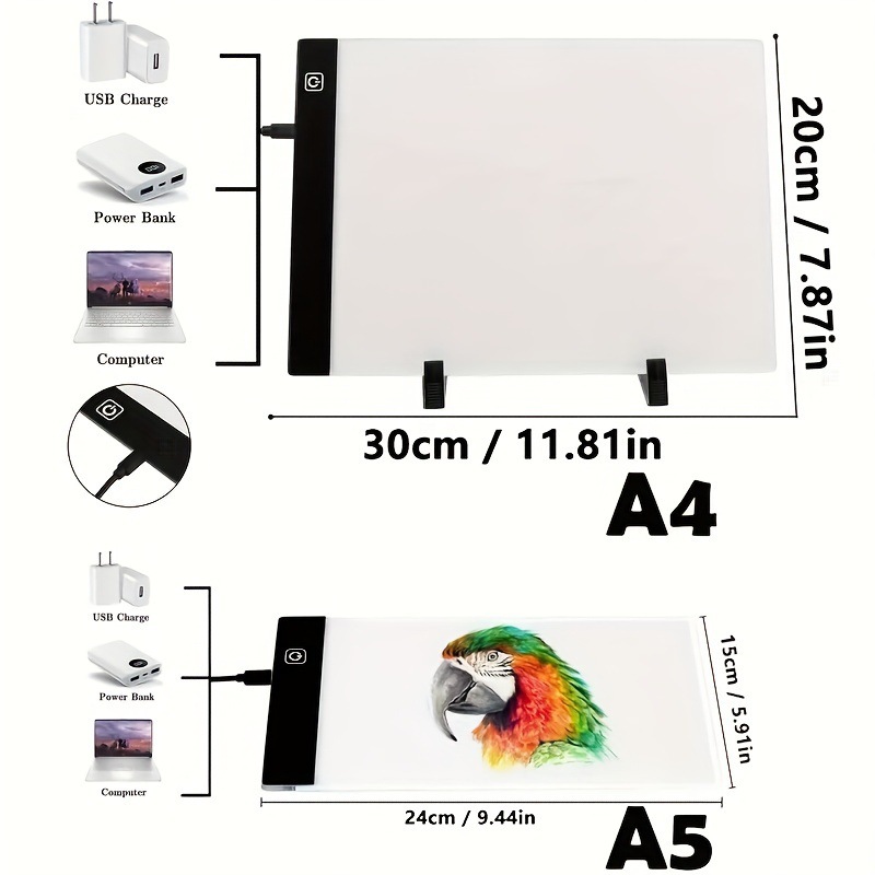 1 Level 3 Dimmable led Drawing Copying Board usb Powered跨境