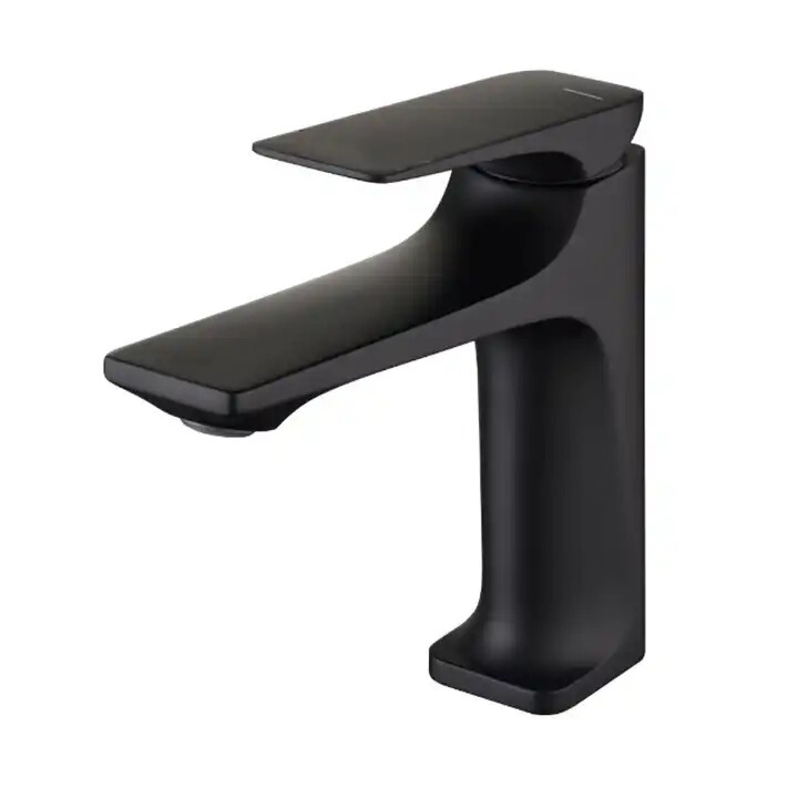 Hot-Selling Black Single-Handle Bathroom Faucet Hot and Cold Mixer Faucet Deck-Mounted Gun Faucet