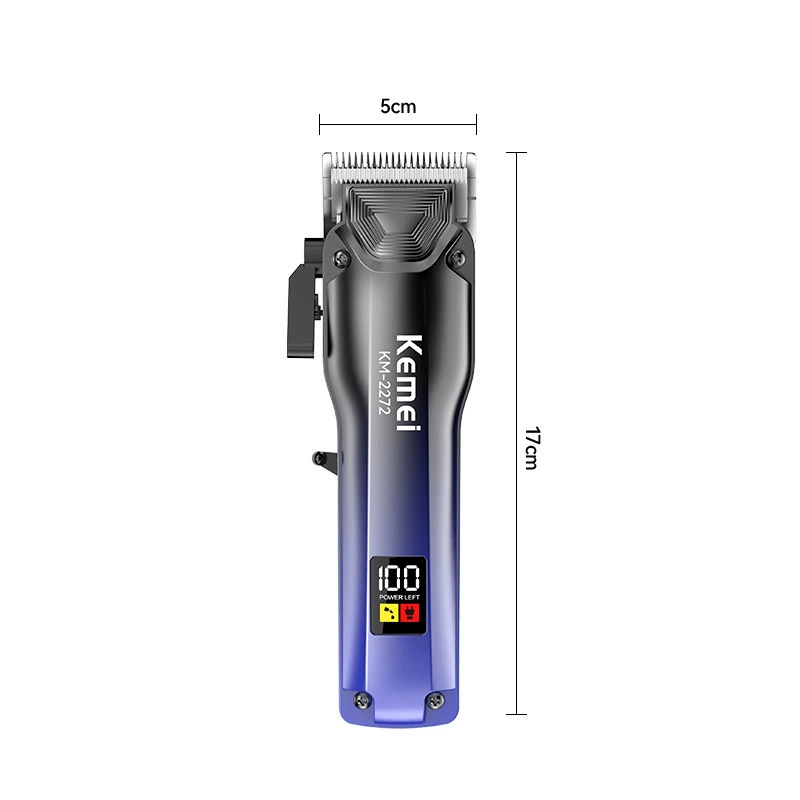 KM-2272 Kemei новая кросс-границы USB быстрая зарядка цифровой дисплей бритва четыре скорости регулируемый электрический регулятор салон профессионал