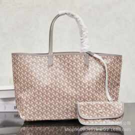 2026新款双面托特包女大容量通勤手提单肩包时尚百搭狗牙纹购物袋