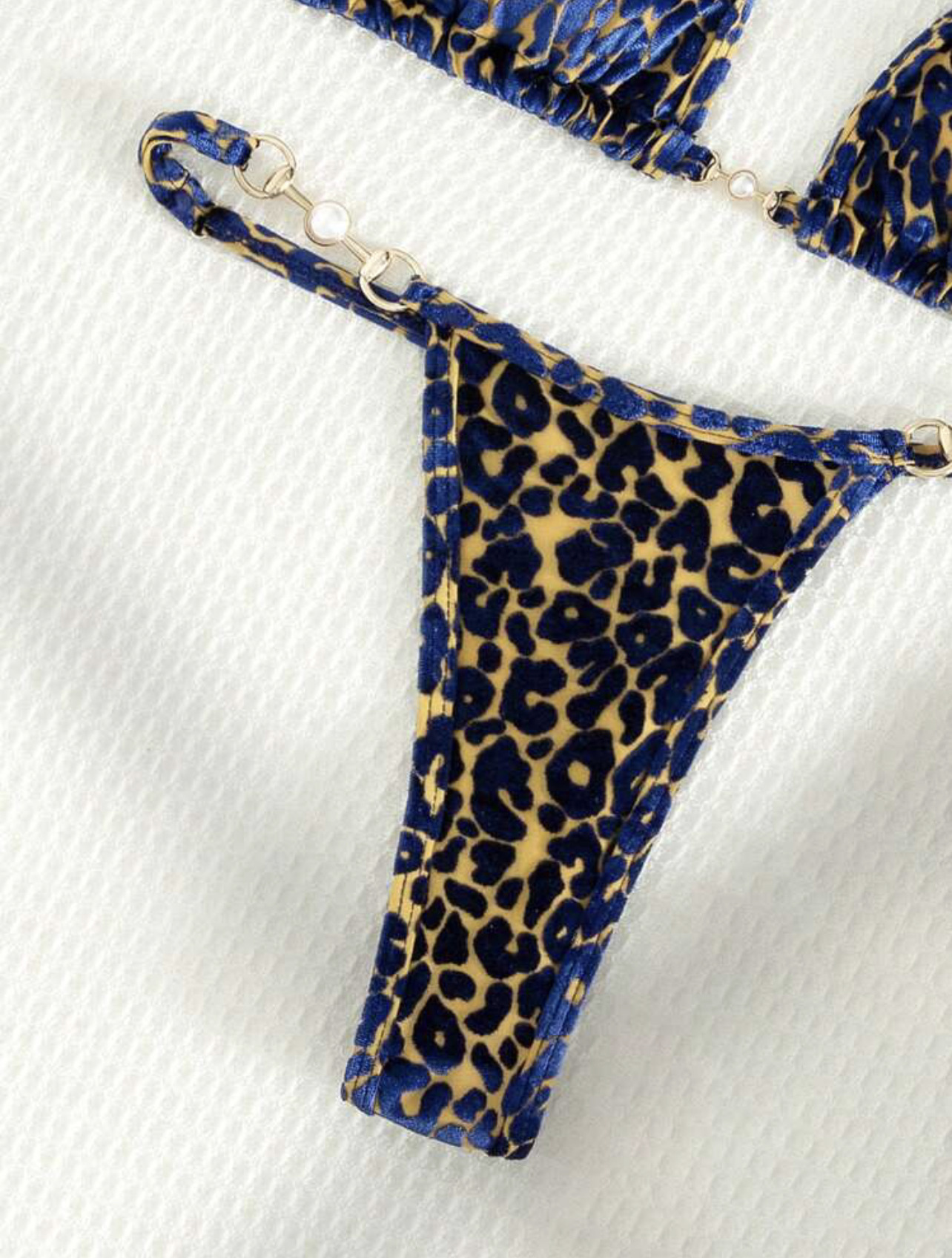 Frau Leopard 2-teiliges Set Bikinis Bademode display picture 4