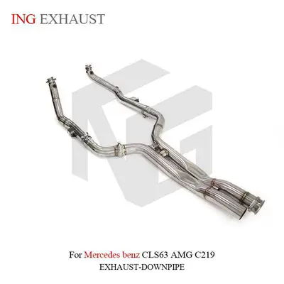 without heat shield – Exhaust pipe