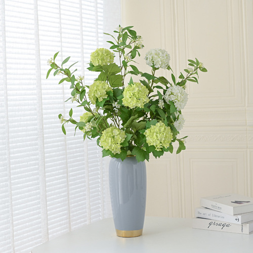 Simulated hydrangea fragrant snowball wood hydrangea fake flower soft decoration floral ins modern simple entrance table decoration