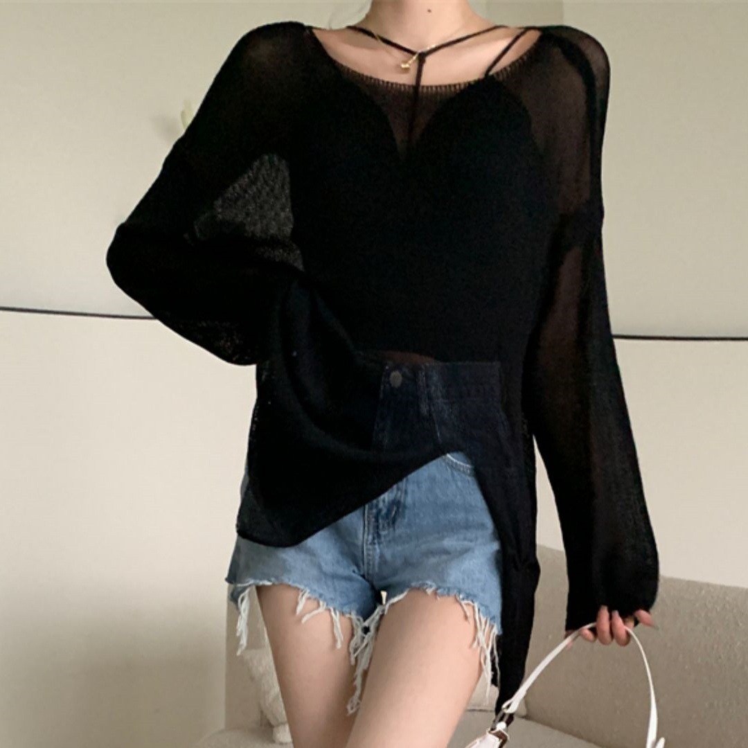 Chaqueta de Protección Solar de Seda de Hielo y Poliéster para Verano