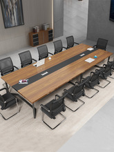现代简约会议桌长桌长条桌大小型洽谈桌培训桌会议室办公桌椅组合
