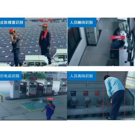 Персонал покидает камеру для мониторинга AI распознавания изображений