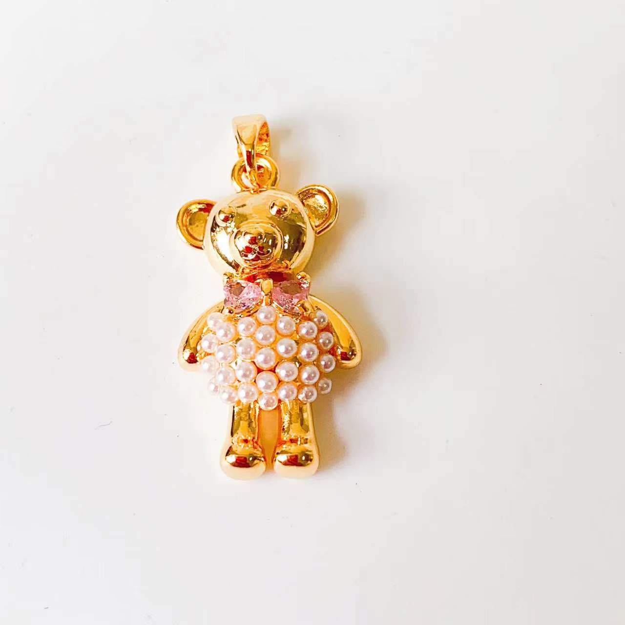 1 Piece Copper Artificial Pearls Cat's Eye Stone Zircon Geometric Charms Jewelry Accessories display picture 14