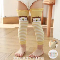 21 cartoon striped loose baby knee-high sleeve overalls summer ultra-thin mosquito-proof socks for boys and girls air conditioning knee pads