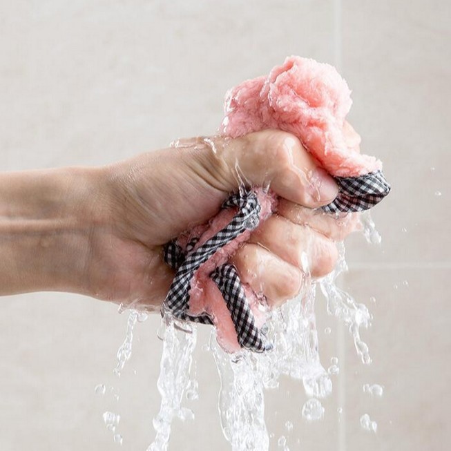 Paño grueso y suave de coral de doble cara trapo absorbente engrosado no pelusa antiadherente aceite plato toalla cocina estropajo plato paño