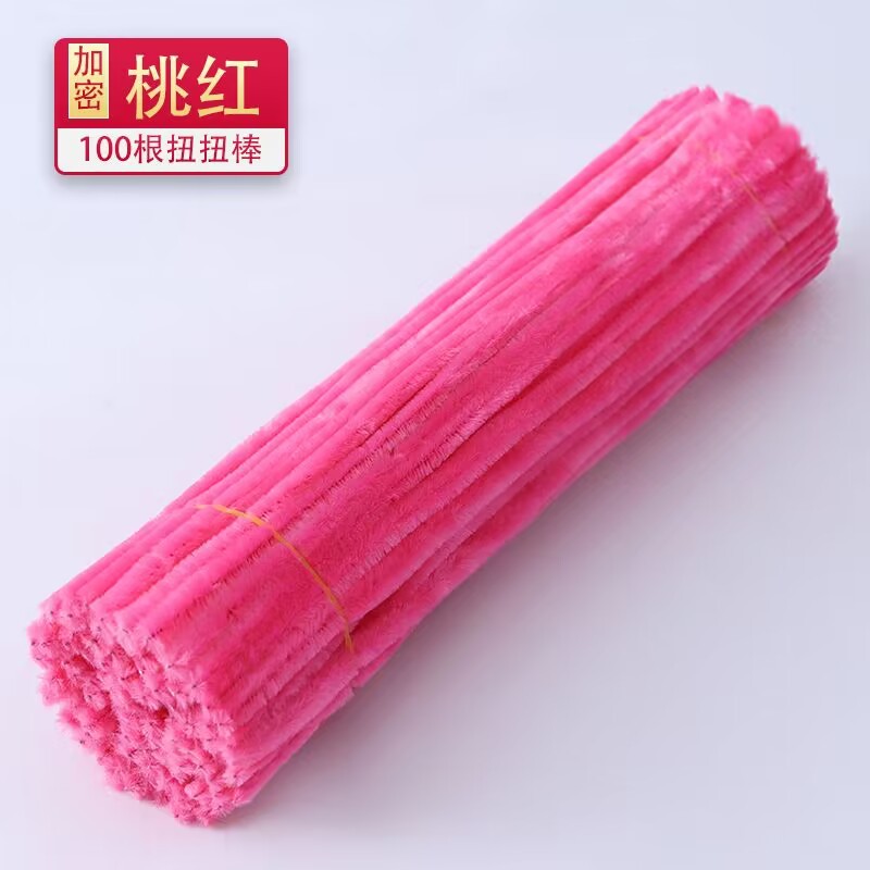 En stock colorido raíz peluda de los niños DIY Twisted stick tira felpa kindergarten hecho a mano peluche ramillete juguete