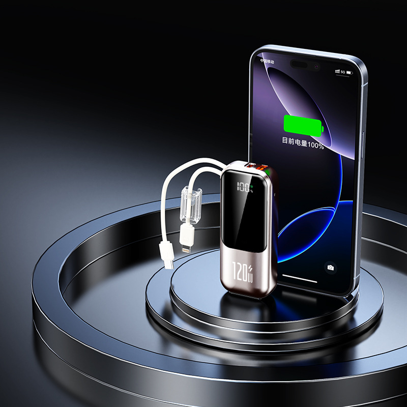 Mini mini alto valor super rápido tesoro de carga con cable de 20000 mAh de gran capacidad pequeña fuente de alimentación portátil image 7
