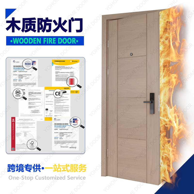 Hotel-Specific Wooden Doors as Australian Wooden Fire Doors Ce/En European Standard Fire Doors Bs476 Standard Wooden Doors Export