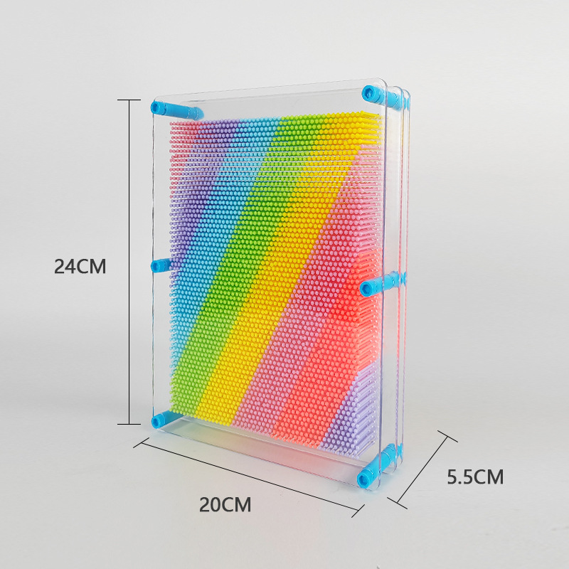 초대형 투명 마카롱 컬러풀 블루 컬럼