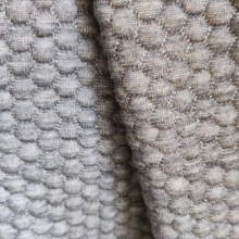 3D立体面料六边形豆豆空气层夹丝三明治抱枕坐靠垫家纺织床垫布料