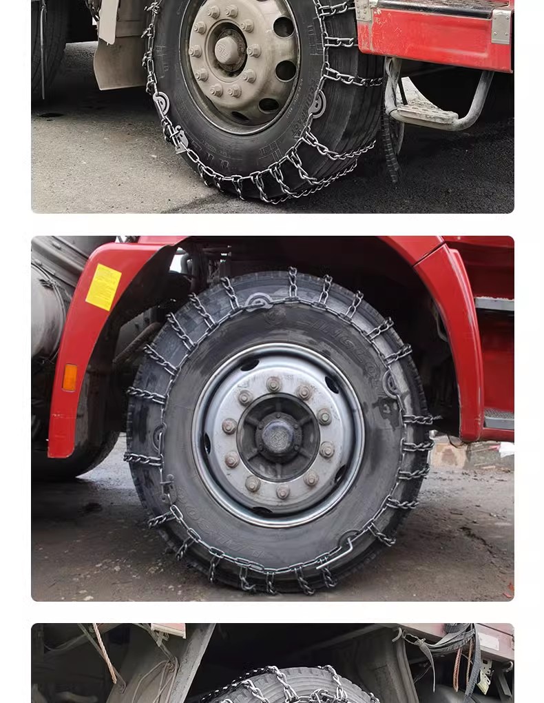 Truck Tire Anti-Skid Chains, Agricultural Fire Truck 650-16 Encrypted, Emergency Escape and Anti-Trapping in Snow and Mud