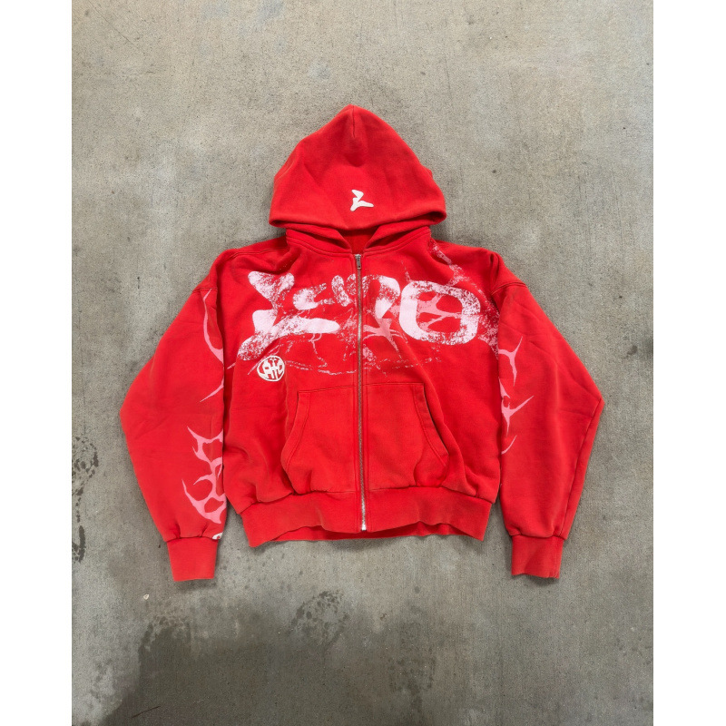 Y2K Zipper Double Layer Hoodie Jacket Sweatshirt Unisex Fashion Street Hip Hop Gothic Harajuku Style_voghion.com