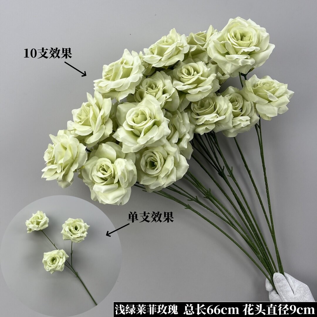 Nueva boda simulación de flores verdes flores de techo flores de boda flores de diseño de flores falsas flores de hojas verdes