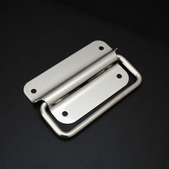Step Far 304 stainless steel handle with thick wooden box aviation case small handle ring loop handle foldable ring