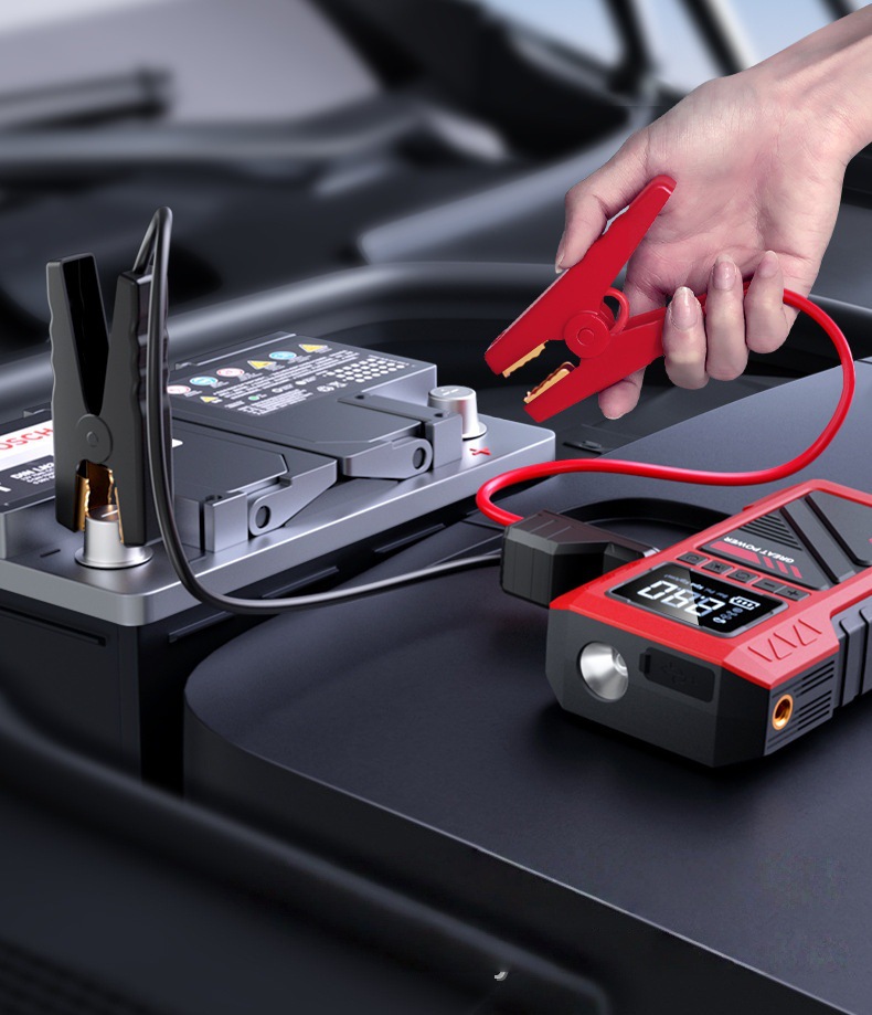 New Cross-Border Model of Vehicle-Mounted Emergency Power Supply All-In-One Device with Lithium Battery Jump Starter and Powerful Air Pump