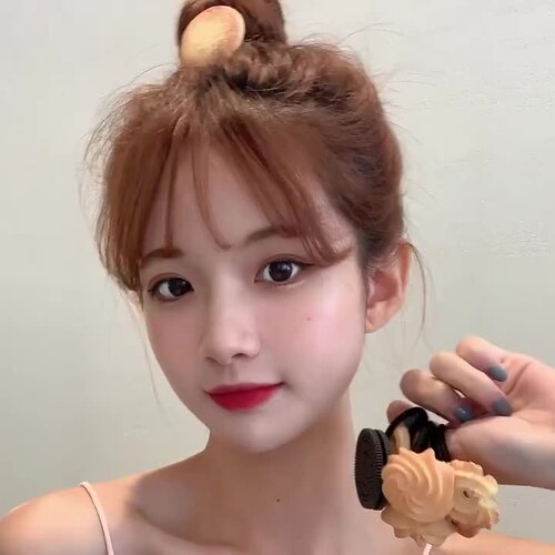 Cookie biscuit side clip hairpin simulated Oreo food side clip interesting and funny dry duckbill clip