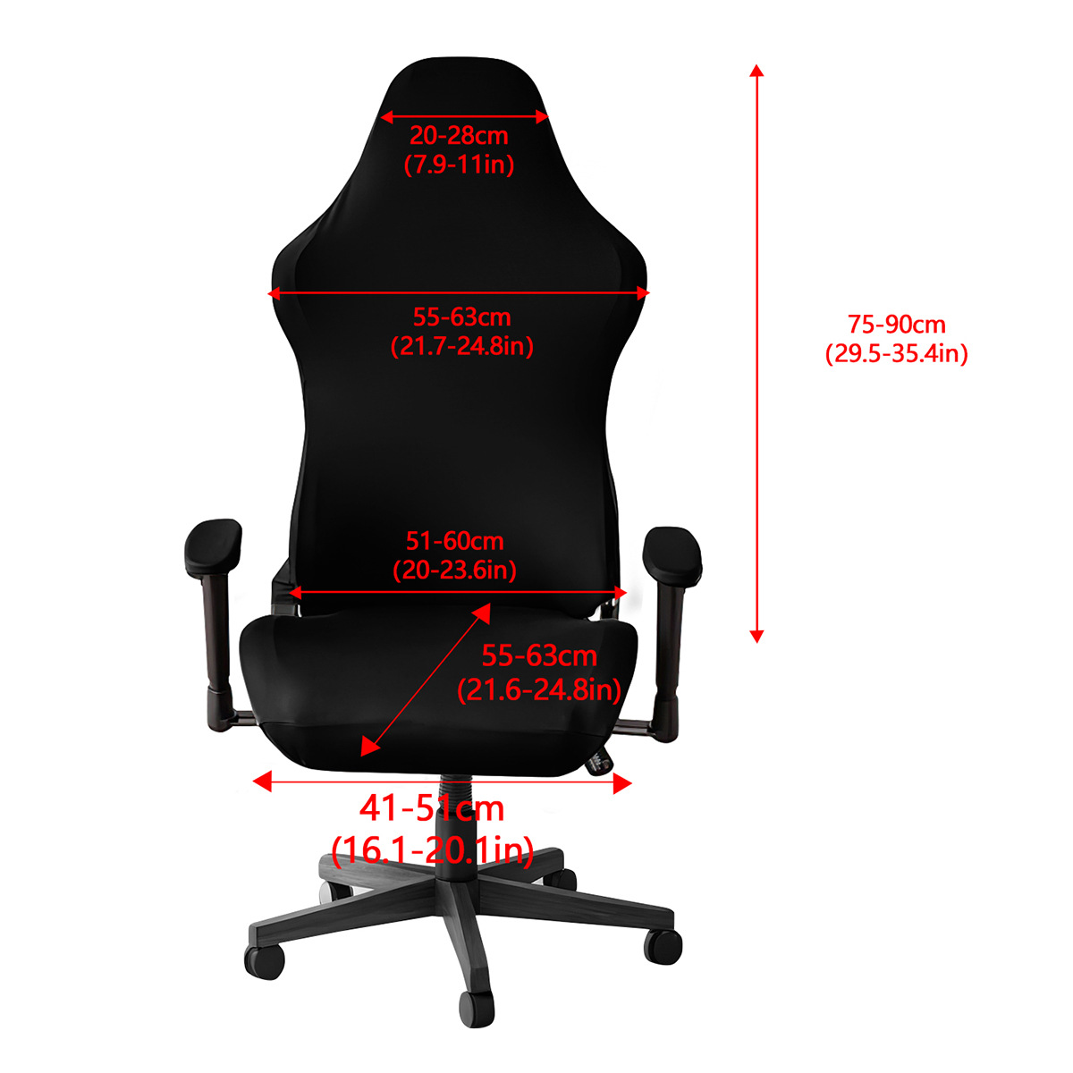 Funda de silla gamer de seda de leche elástica transfronteriza de Amazon MC, funda de silla gamer a prueba de polvo para cibercafés, fabricante mayorista