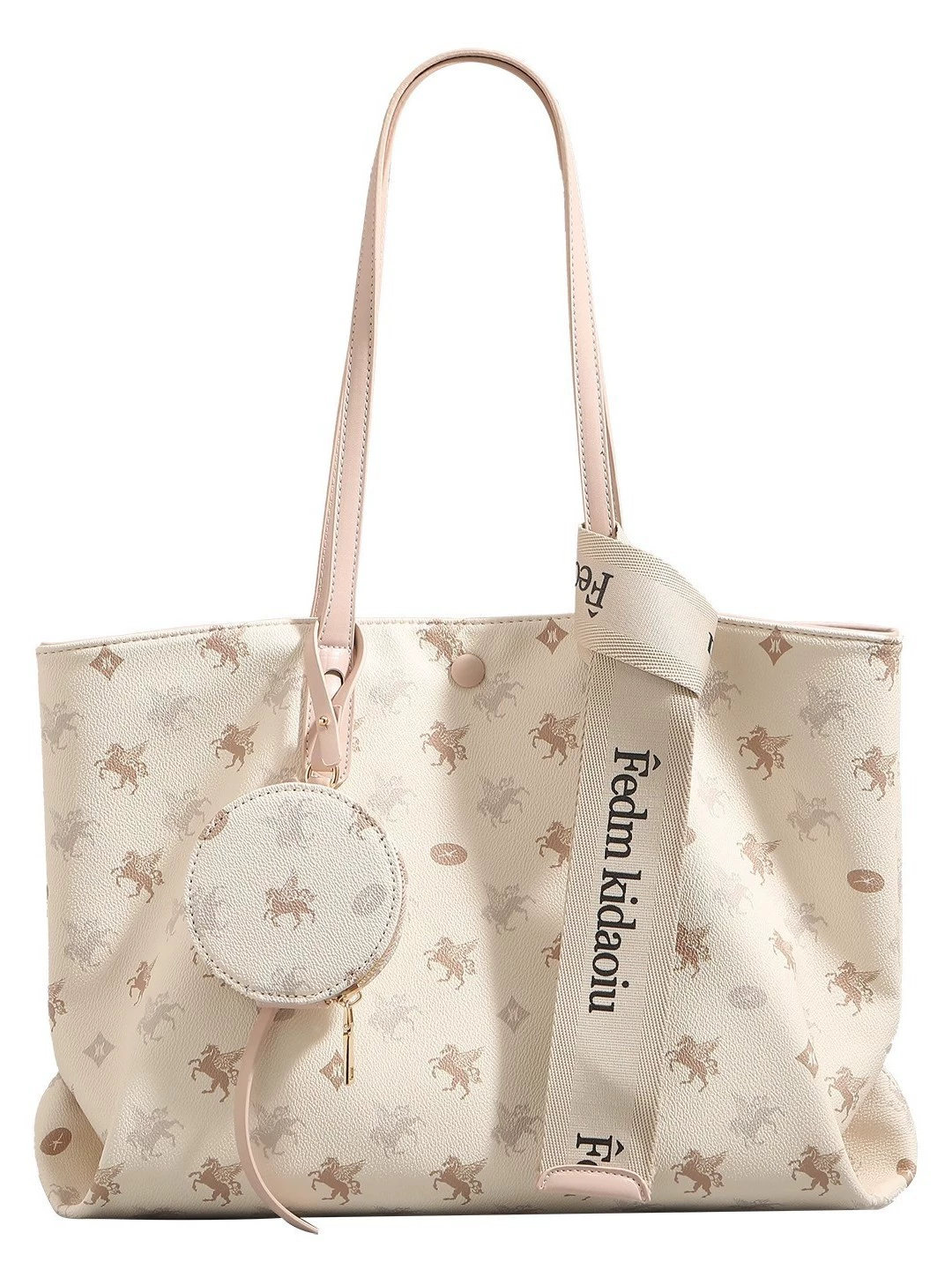 Capacious one-shoulder bag, for students
