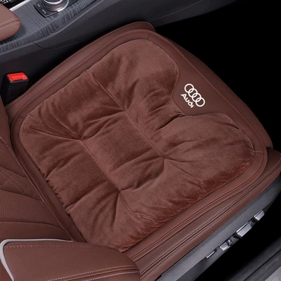 Seat cushion, seat cover, Audi A3/A4L/A6L/A7L/Q3/Q5L/Q7 car - audi-flannel-cushion-chestnut-brown-front-row-1-pack