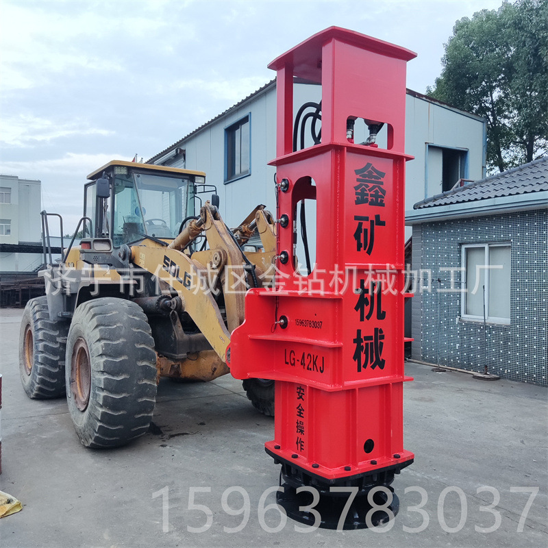 50铲车液压高速强夯机装载机夯实机42kj高速液压打夯机地面整平机