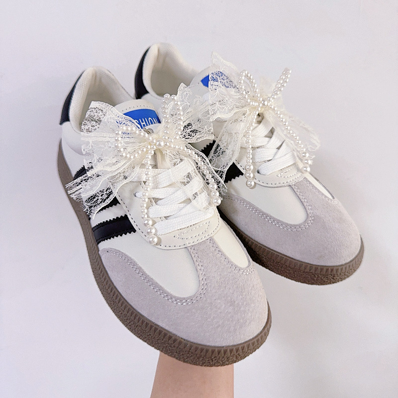 珍珠蝴蝶结自带别针