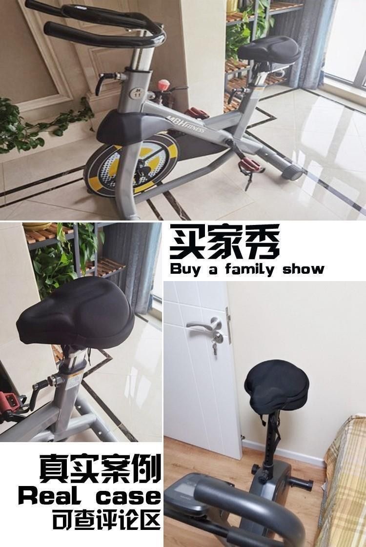 Extra-large, thickened silicone seat cover for electric bikes and bicycles, suitable for use with exercise bikes