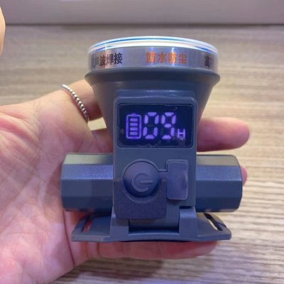 带数显锂电 led迷你头灯 强光充电远射 钓鱼灯户外矿灯头戴户外头