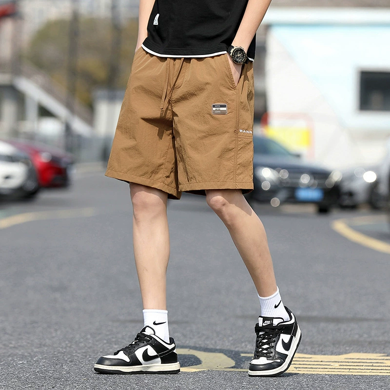 Данные по трансграничной внешней торговле, однотонные шорты, мужские летние тонкие дышащие верхняя одежда, быстросохнущие брюки, мужские повседневные брюки, мужские