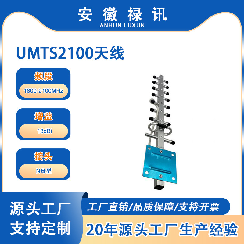 低VSWR-9个元件 1800-2100MHz UMTS2100天线 13dBi-50w-用于IBS