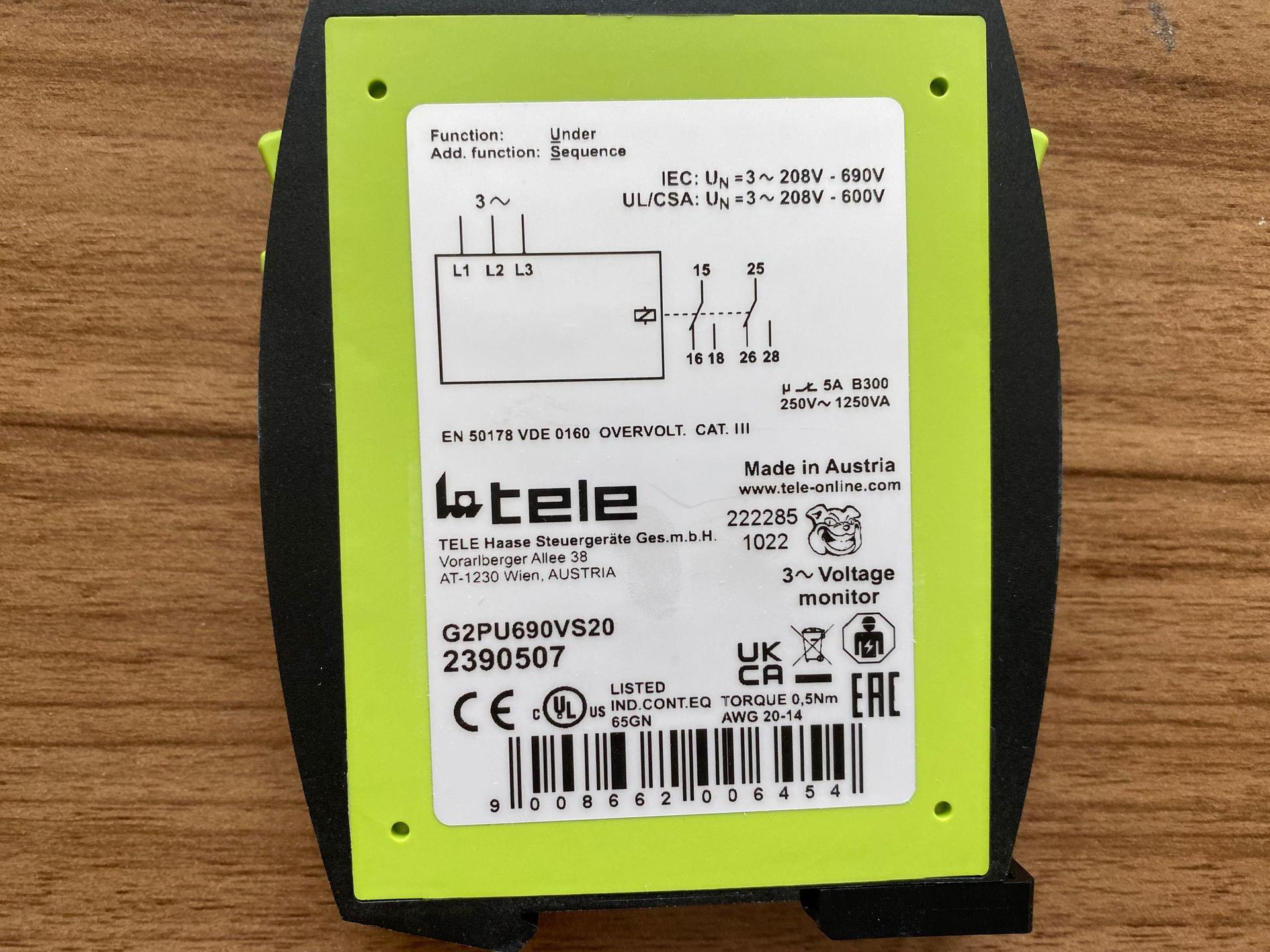 原装供应TELE 模块TELE2390507 G2PU690VS20