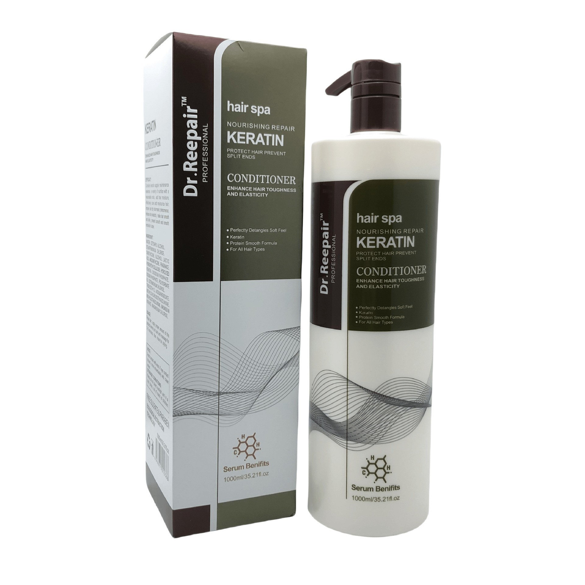 Lavado de queratina de comercio exterior, refrescante, anticaspa, control de aceite, champú hidratante, nutrición, mascarilla para el cabello flexible, acondicionador profesional
