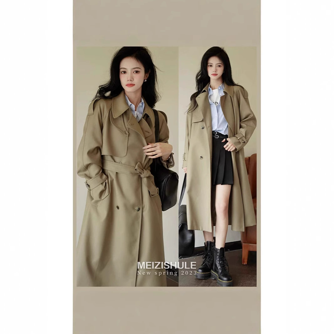 Демисезонное trench coat, модная куртка, британский стиль, премиум